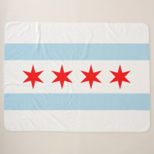 City Flag of Chicago (Illinois) Sherpadecke
