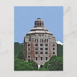 City Gebäude, Asheville Postkarte