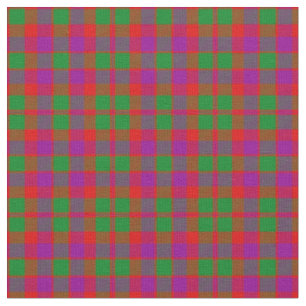 City Glasgow Tartain Kariert Green Red Lila Stoff