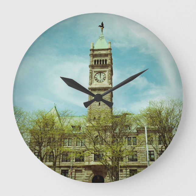 CITY HALL LOWELL MASSACHUSETTS KLOCK GROßE WANDUHR (Vorderseite)