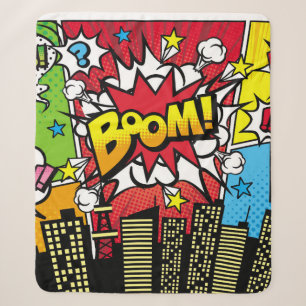 City-Hintergrundmaterial mit Comic Art Spee Sherpadecke