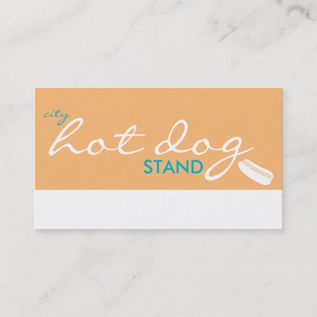 City Hot Dog Stand (Farbe anpassbar) Treuekarte (Vorderseite)