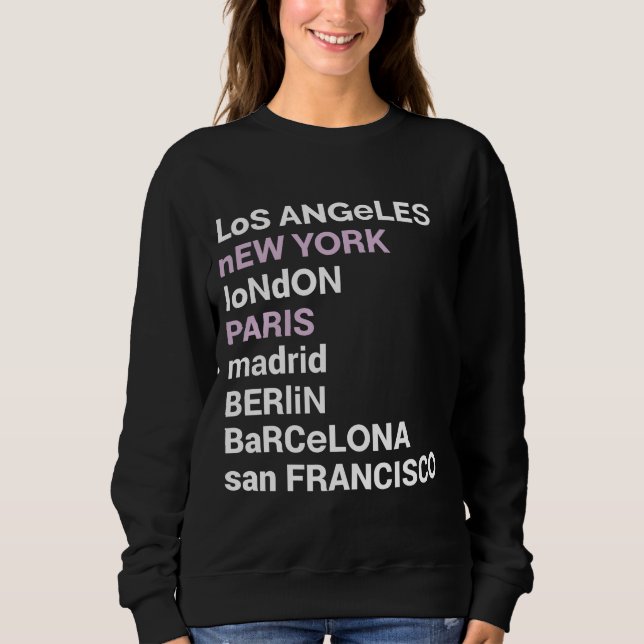 City Liebe - City List Los Angeles  Sweatshirt (Vorderseite)
