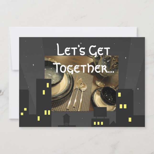 City Lights Invitation au dîner (Devant)