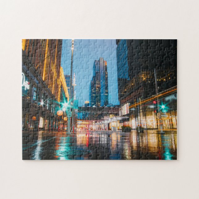City Lights Landschaftliche Puzzles City Art Hard  (Horizontal)