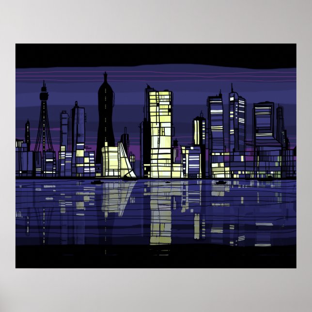 City Lights Poster (Vorne)