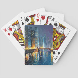 City Lights Waterfront Skyline Playing Cards Spielkarten