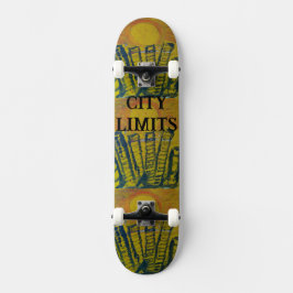 CITY LIMITS SKATEBOARD DESIGN VON PAULA REILLY.