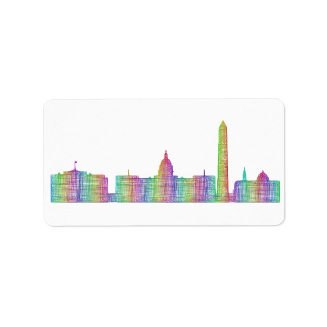 city_line_04_USA_Washington Adressaufkleber (Vorne)