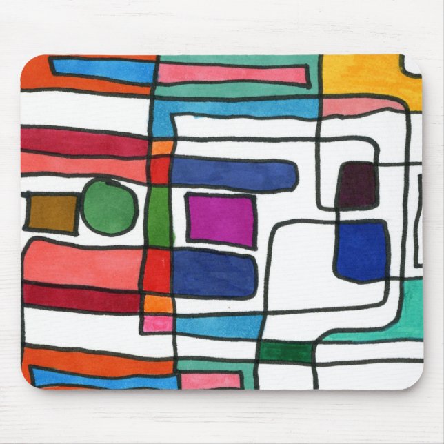 "City Map" Abstraktes Design Mousepad (Vorne)