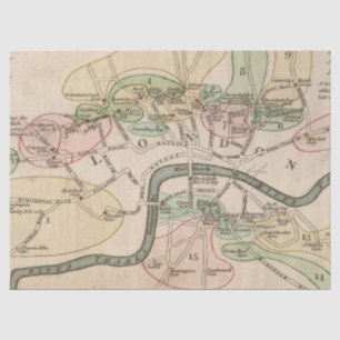 City Map Design 8 Seidenpapier