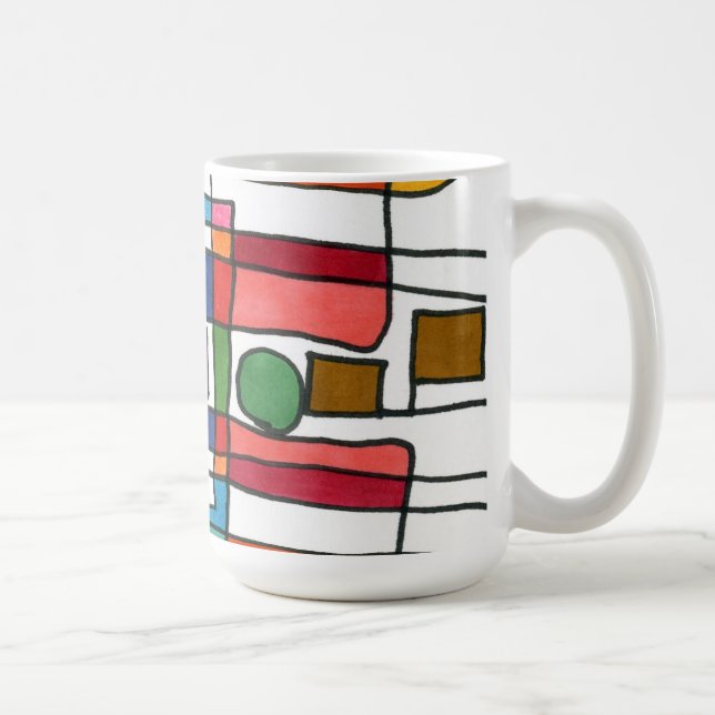 "City Map" Résumé Conception Mug (Droite)