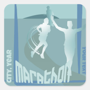 City Marathon course club autocollant