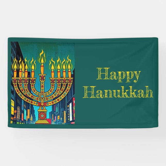 City Menorah Banner (Horizontal)
