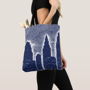 City Night Lights City Skyline Tasche