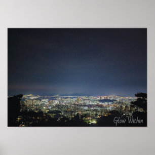 City Night Lights Poster