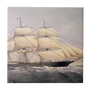 City of Adelaide Klipper-Schiff 1800er Fliese