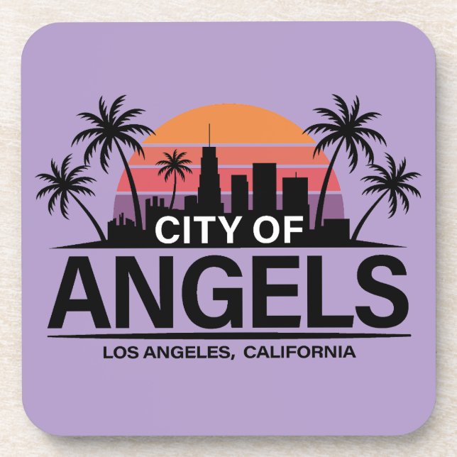 City of Angels, Los Angeles, California Getränkeuntersetzer (Vorderseite)