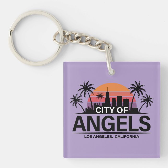 City of Angels, Los Angeles, California Schlüsselanhänger (Vorderseite)