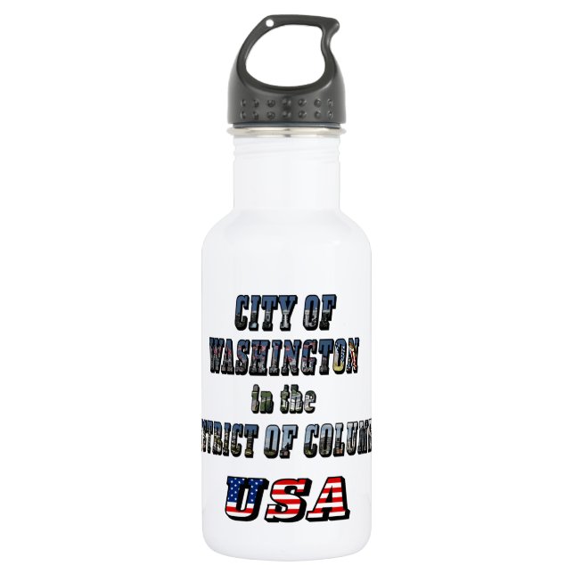 City of Washington in the District of Columbia USA Trinkflasche (Vorderseite)