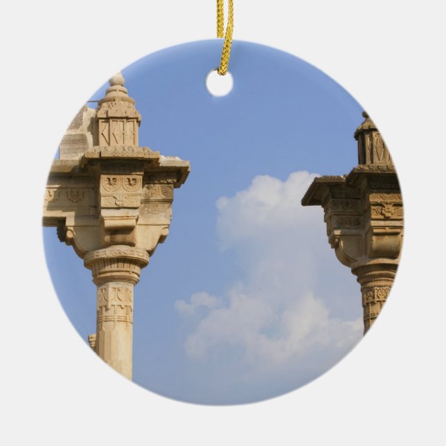 City Palace, Udaipur, Rajasthan, Indien 2 Keramikornament (Vorne)
