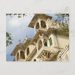 City Palace, Udaipur, Rajasthan, Indien Postkarte