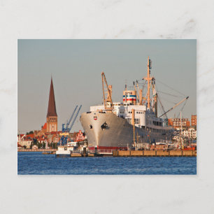 City port in Rostock (Deutschland) Postkarte