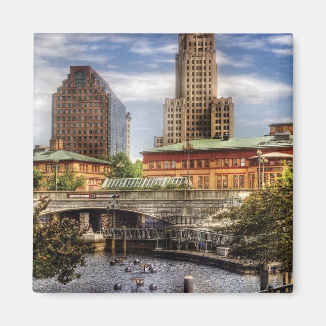 City - Providence RI - The Skyline Magnet (Vorne)