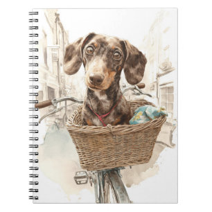 City Ride Dackel Spiral Notebook Notizblock