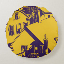 City Rooftops Totasche Rundes Kissen