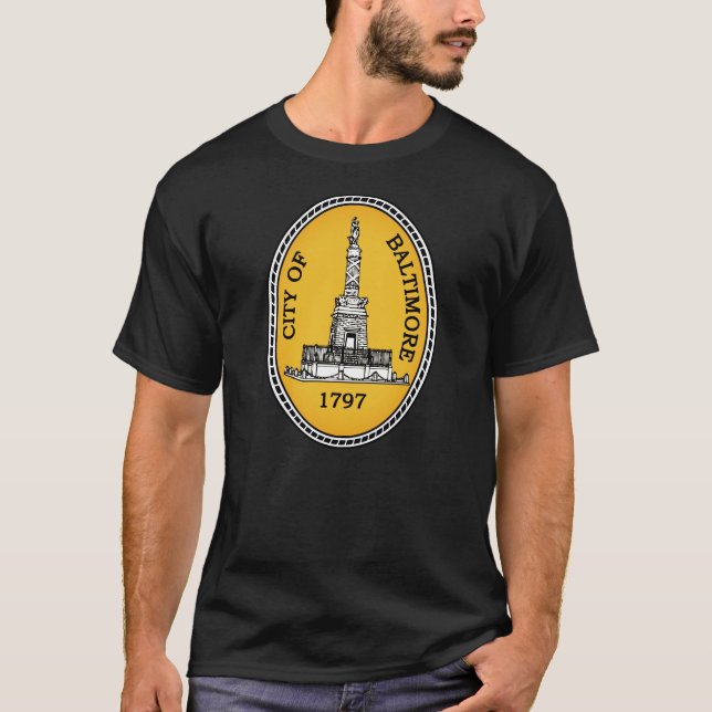 City Siegel Baltimore, MD T-Shirt (Vorderseite)