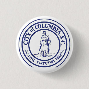 City Siegel - Kolumbien, South Carolina Button