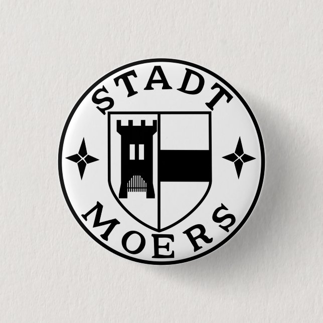 City Siegel Moers, Deutschland Button (Vorderseite)