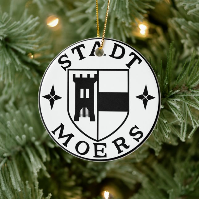 City Siegel Moers, Deutschland Keramik Ornament (Baum)