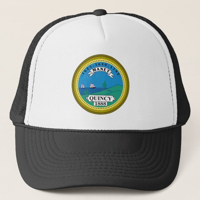 City Siegel of Quincy, Massachusetts Truckerkappe (Vorderseite)