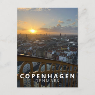 City Skyline Kopenhagen Dänemark Skandinavien Mode Postkarte