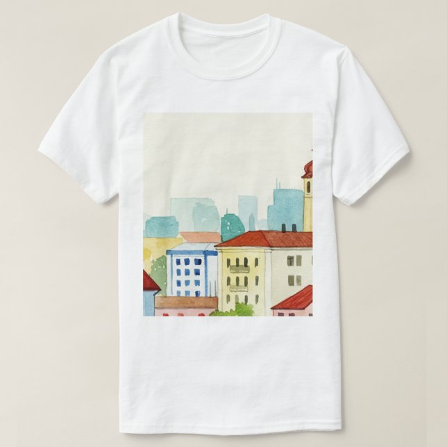  City skyline T-Shirt (Design vorne)