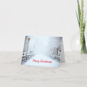 City Snow Joyeux Noël Carte de vacances