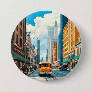 City Streets Magazin Illustration Button
