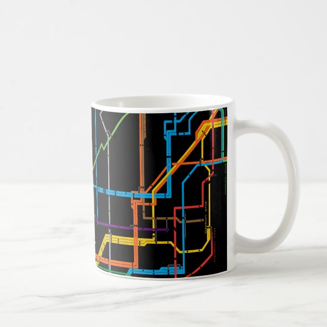 City subway map kaffeetasse (Rechts)