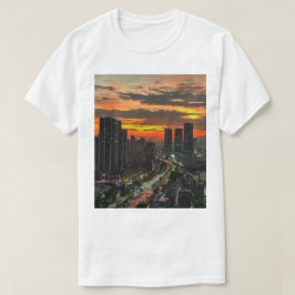 City Sunset Skyline T - Shirt