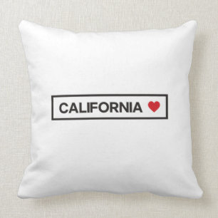 City Town Staat Country Zuhause I Liebe Kalifornie Kissen