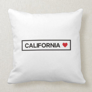City Town Staat Country Zuhause I Liebe Kalifornie Kissen