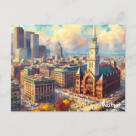 City Travel Vintag Boston Postkarten kaufen