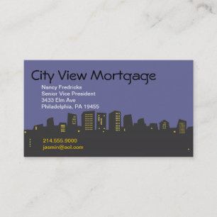 CITYSCAPE SKYLINE Business Card Visitenkarte