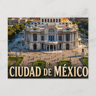 Ciudad de la Paz Regenwaldhügel und moderne Vision Postkarte
