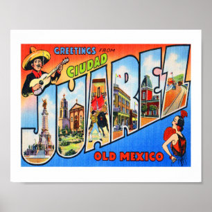 Ciudad Juarez Altes Mexiko Poster