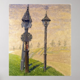 Ciurlionis - Wegekreuze Von Zemaitija 1909 Poster