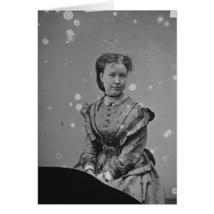 Cival War Era Tin Type Photo de la Dame inconnue