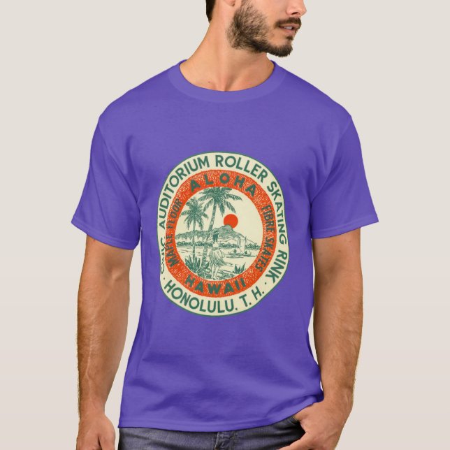 Civic Auditorium Roller Skating Rink Hawaii Roller T-Shirt (Vorderseite)